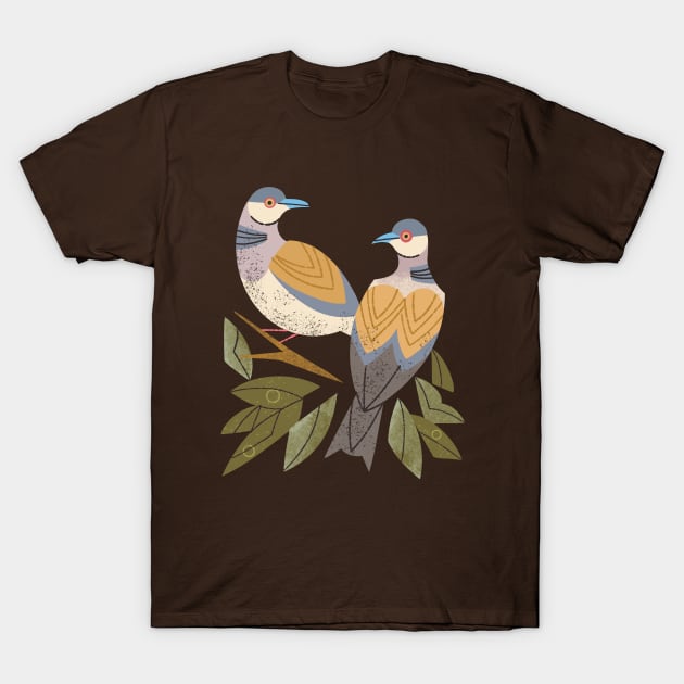 Two Turtle Doves T-Shirt by Renea L Thull